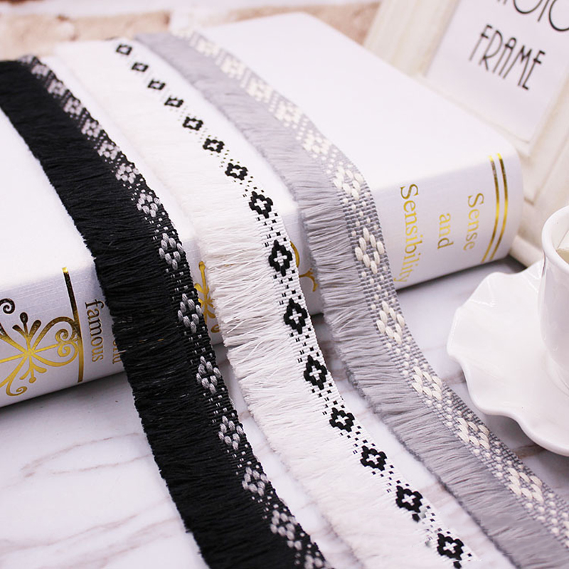 Home Ec Textiles - 1meter/lot Tassel Fringe trim fabric tassels