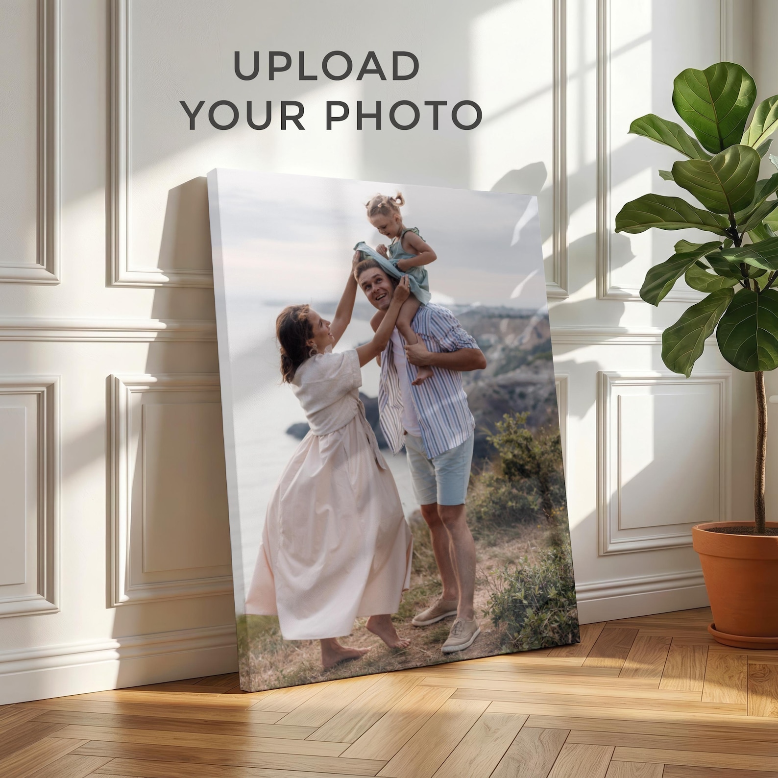 Home Textiles Photos - Personalized Photo Canvas, Custom Family Wall