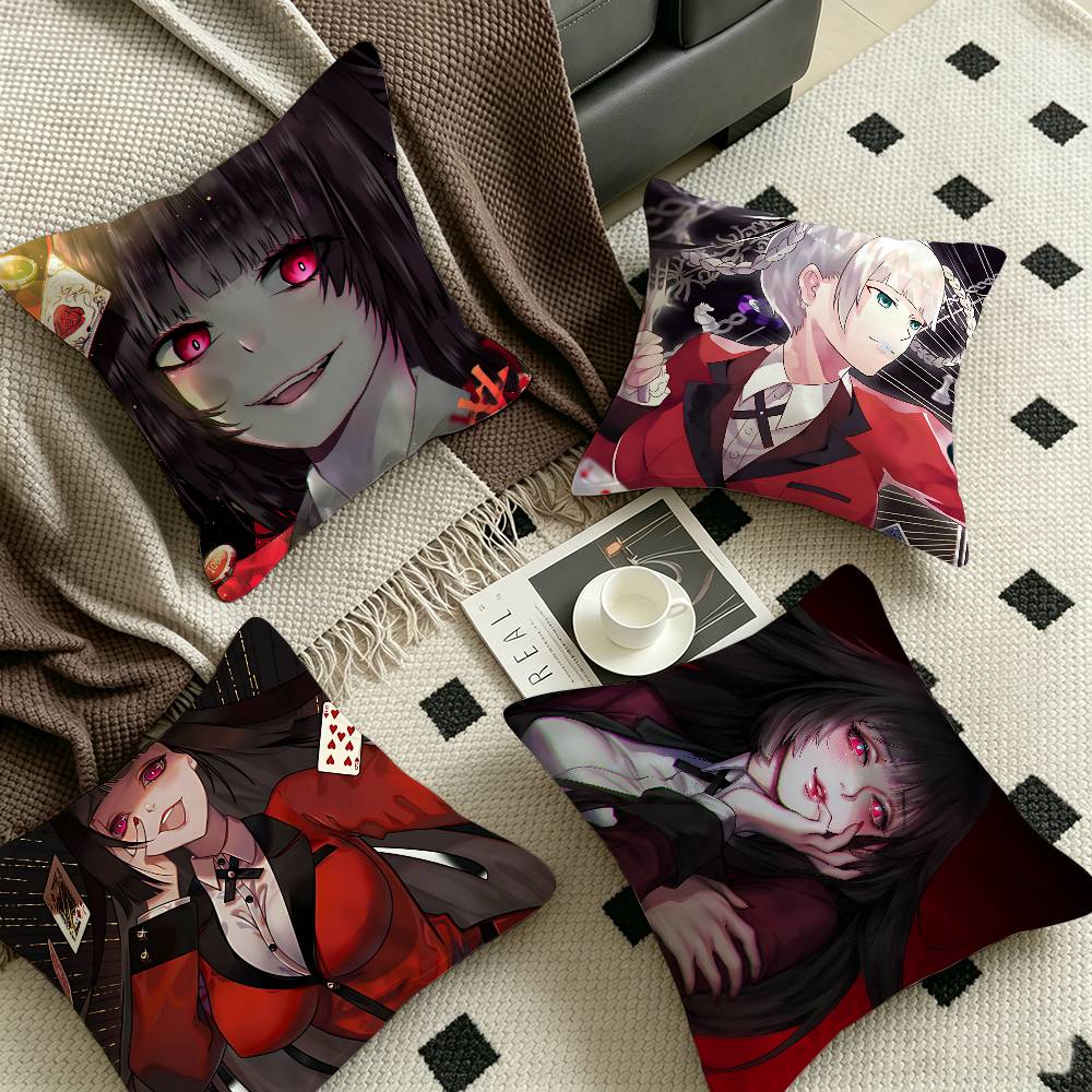 Japanese Home Textiles - Japanese Manga Kakegurui Cushion Cover Pillow