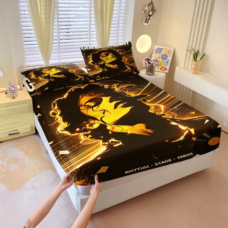 Fitted Sheet Deep - Pop Icon Michael Jackson Fitted Sheet