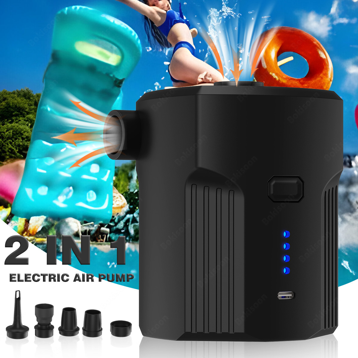 Fitted Sheet Deep - Portable Electric Air Pump for Inflatables