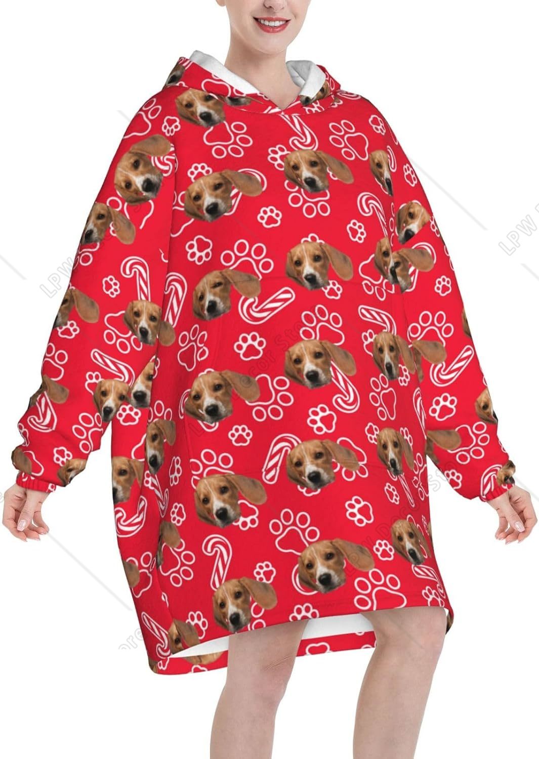 Custom Wearable Blanket Hoodie - Home Textiles Photos ulasan dan harga