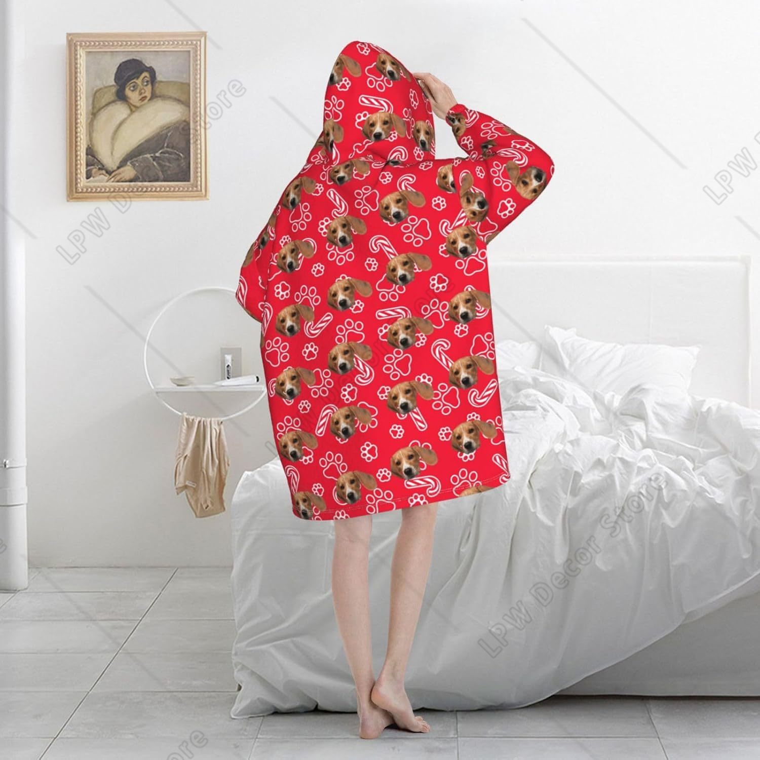 Custom Wearable Blanket Hoodie - Home Textiles Photos ulasan dan harga