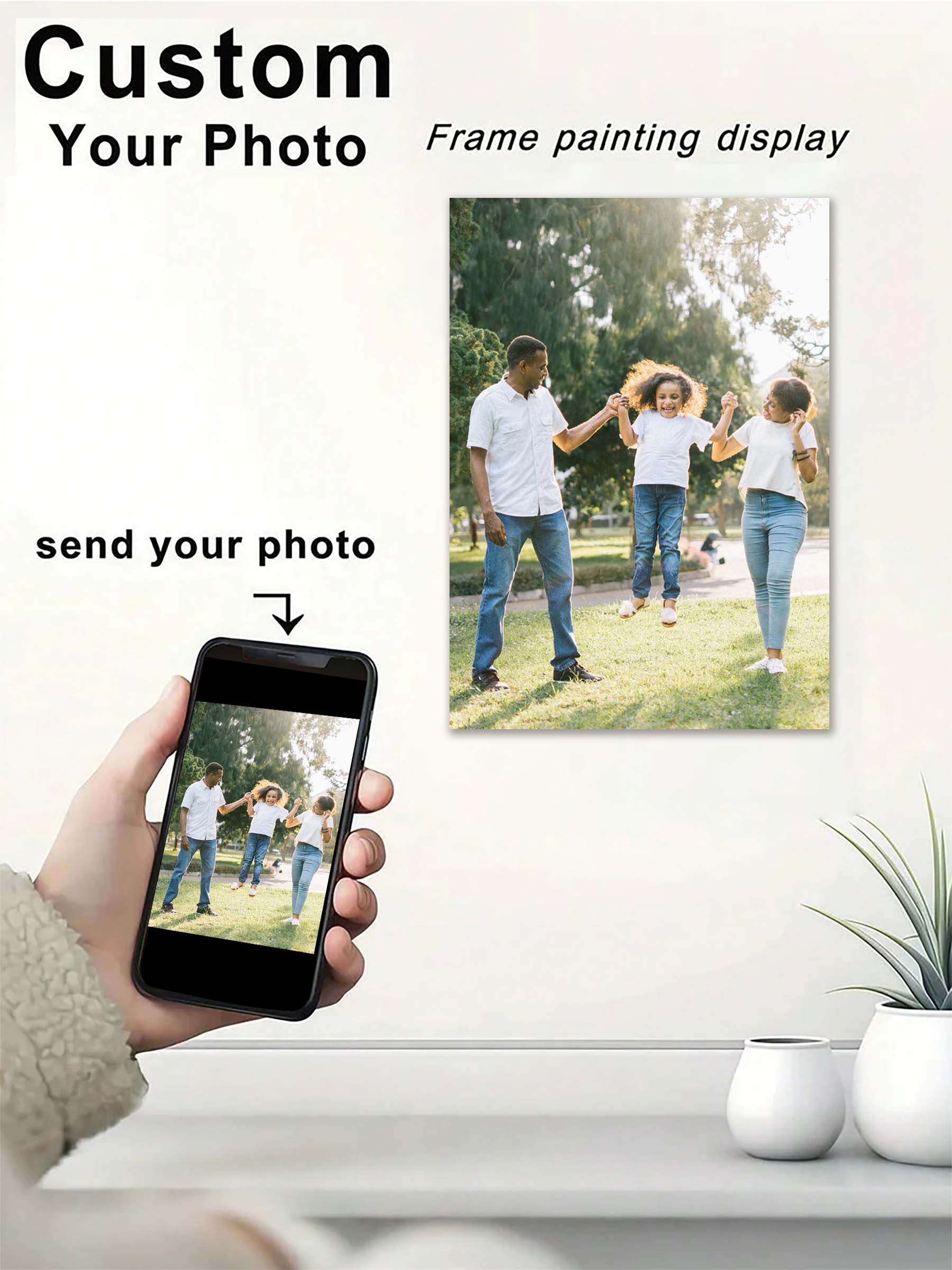 Custom Print Canvas Painting B - Home Textiles Photos ulasan dan harga