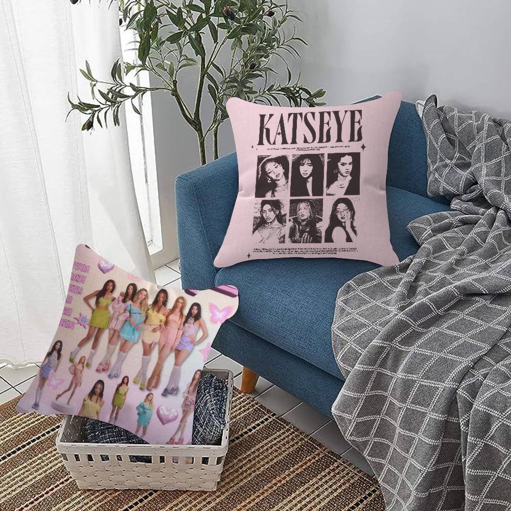 Kpop Hot Girl K-KATSEYE  Pillo - Home.Textiles Cushion ulasan dan harga