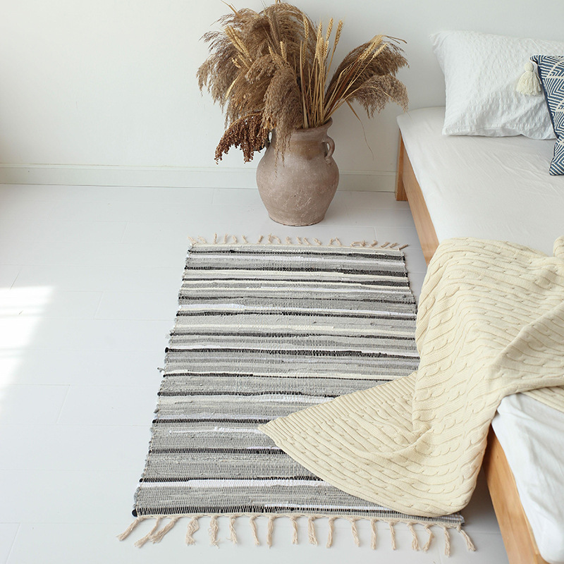 Vintage Wood Print Floor Mats  - Japanese Home Textiles ulasan dan harga