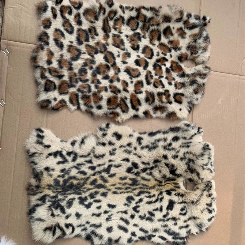 1pc Nature Real Rabbit Fur Leo - Home Textiles Sale ulasan dan harga