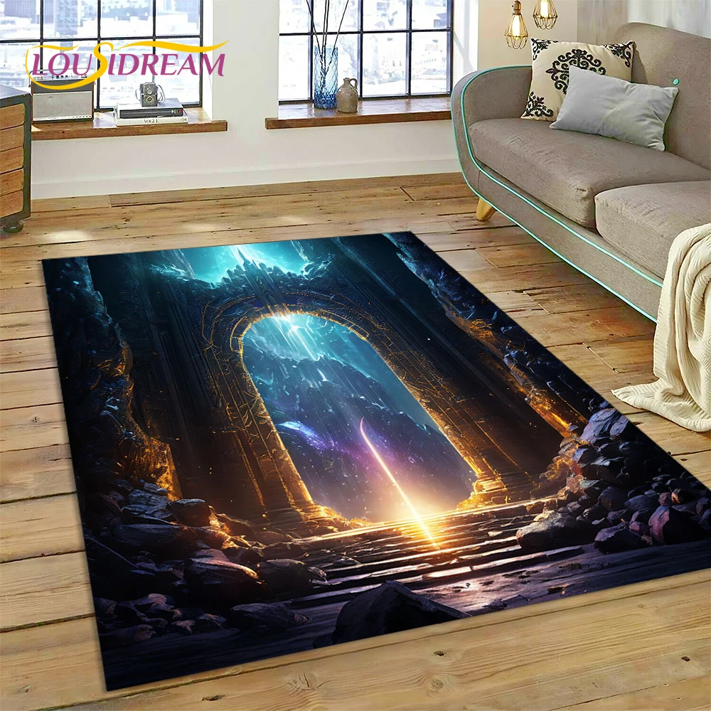 Illusion God's Temple Door Gat - Home Textiles Sale ulasan dan harga