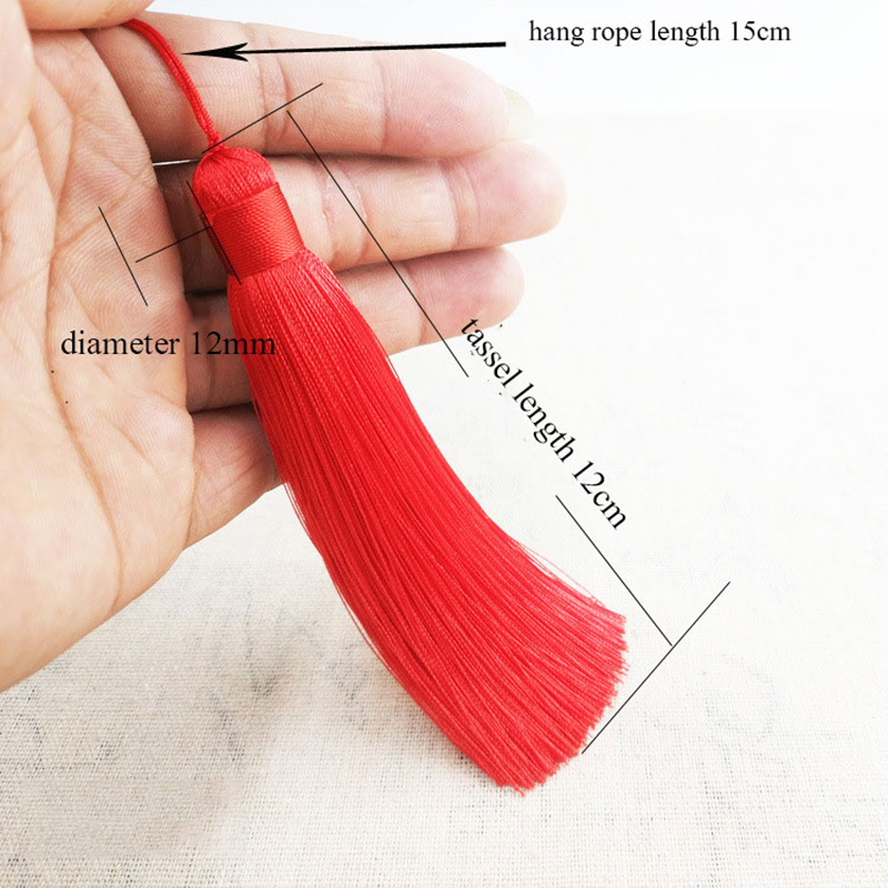 1Pcs 12CM Polyester Silk Beads - Home Ec Textiles ulasan dan harga