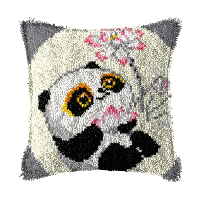 DIY Cute Animal Latch Hook Kit - Home.Textiles Cushion ulasan dan harga