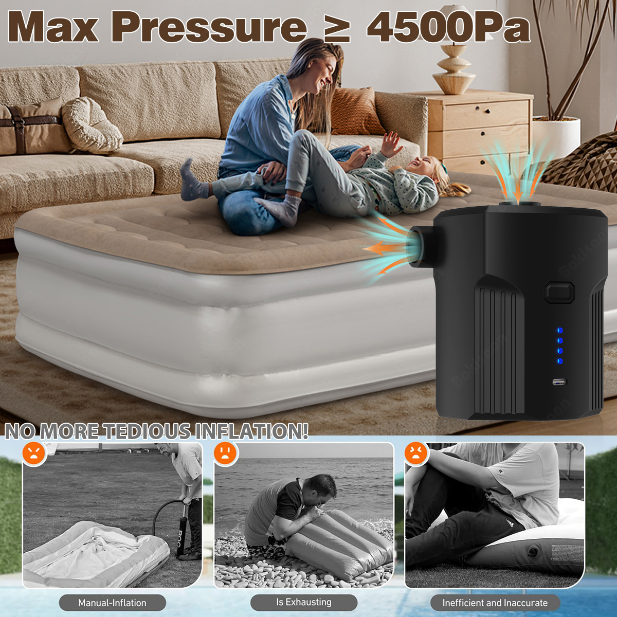Portable Electric Air Pump for - Fitted Sheet Deep ulasan dan harga