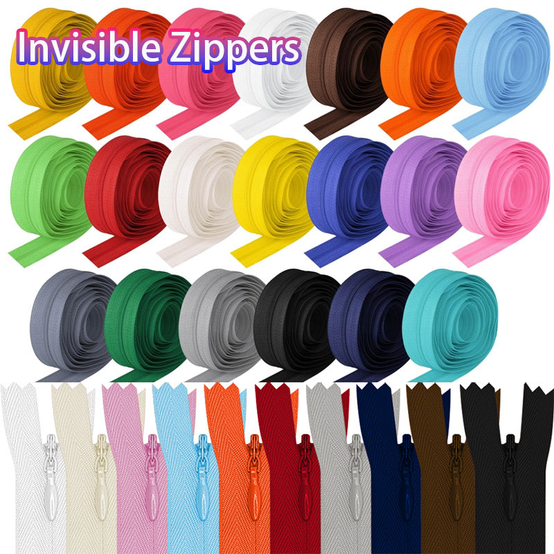 100pcs Invisible Zippers 28-60 - Home Textiles Sale ulasan dan harga