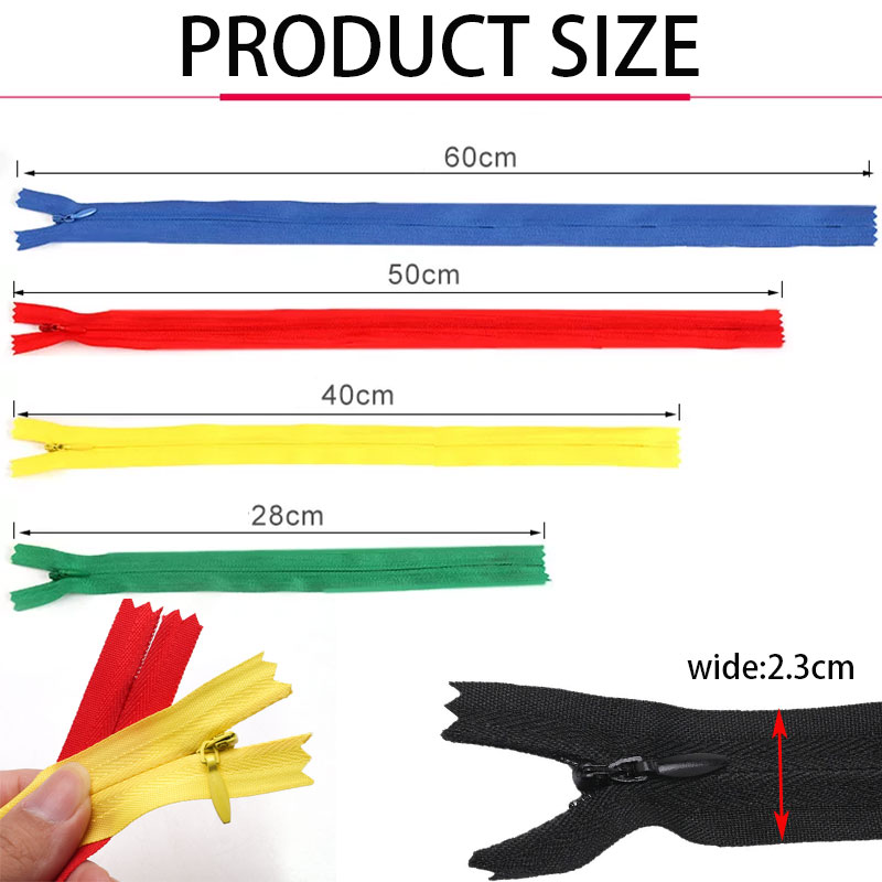 100pcs Invisible Zippers 28-60 - Home Textiles Sale ulasan dan harga
