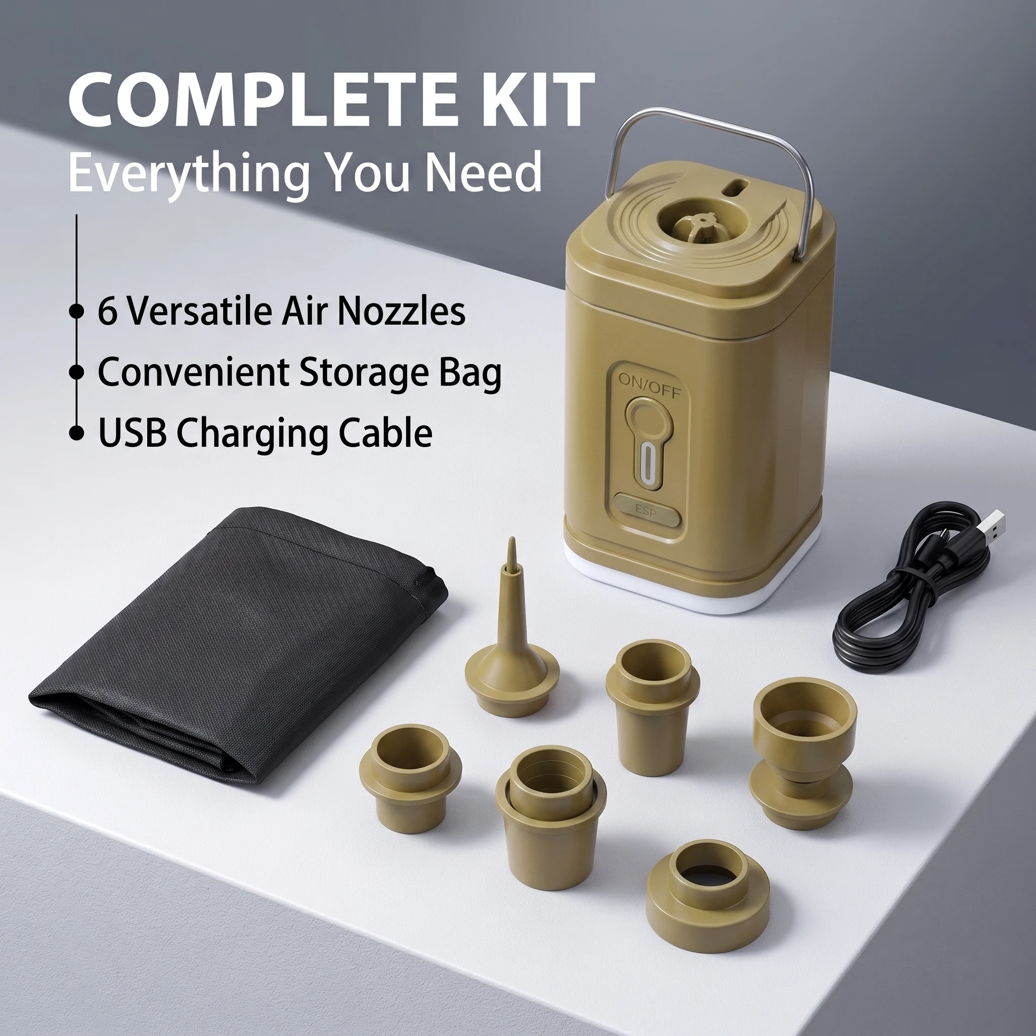 Cordless Mini Air Pump USB-C R - Fitted Sheet Deep ulasan dan harga