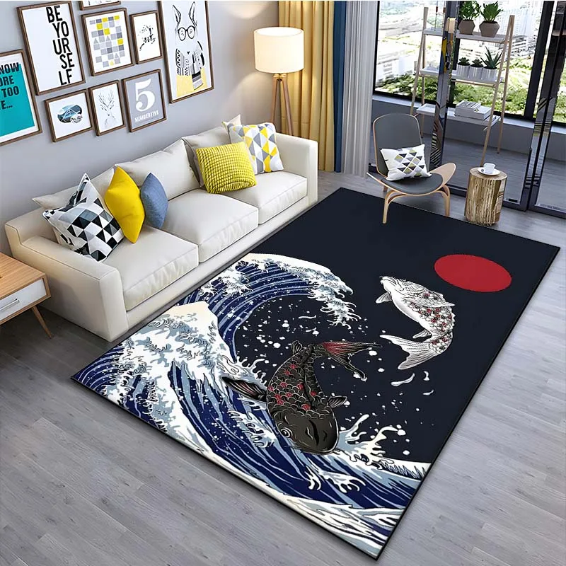 Japanese Art Kanagawa Waves Ca - Japanese Home Textiles ulasan dan harga