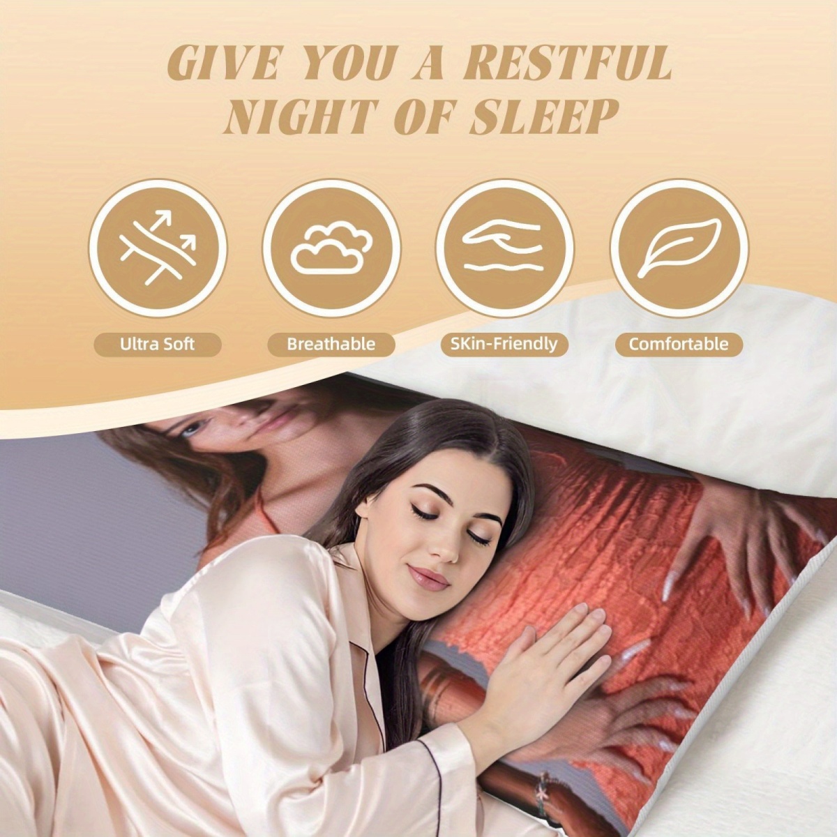 1 Custom Photo Body Pillowcase - Home Textiles Photos ulasan dan harga