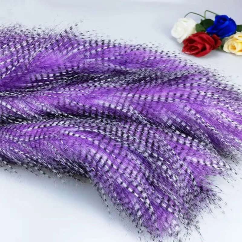 160X50cm Peacock Faux Fox Fur  - Home Textiles Photos ulasan dan harga
