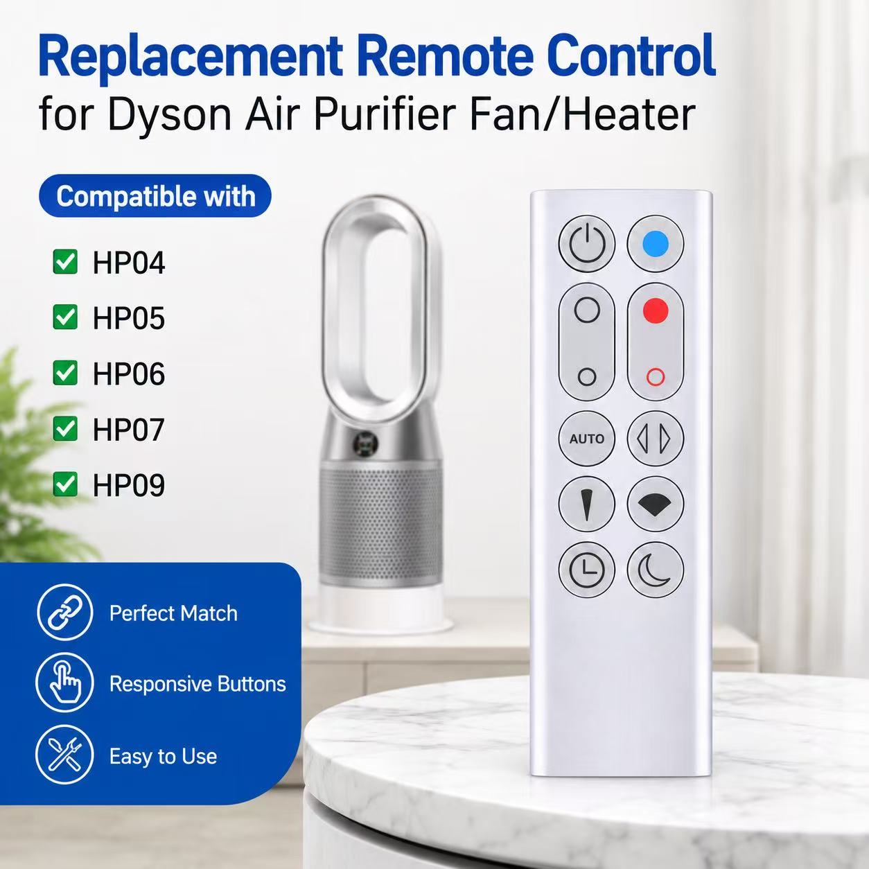 Replacement Remote Control For - Dyson Fan Am07 ulasan dan harga